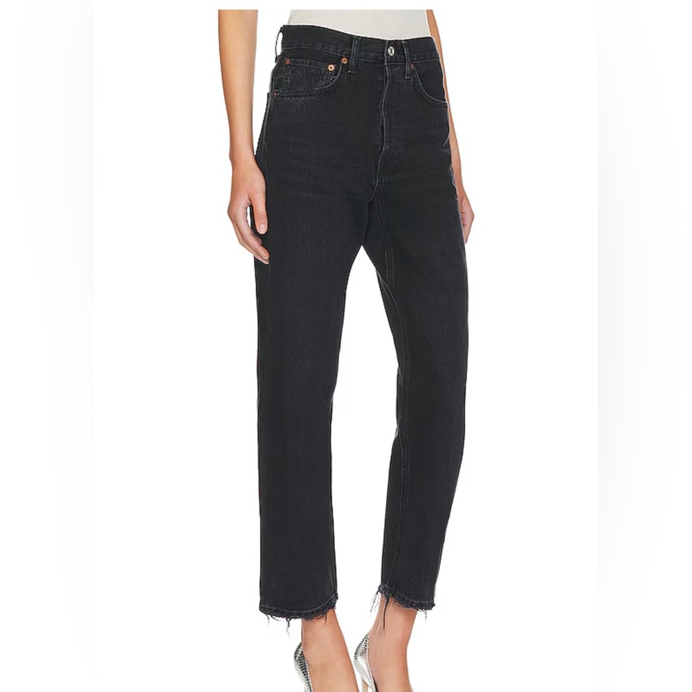 Agolde 90s crop in black